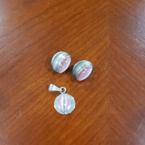 925 Sterling Pendant and matching earrings